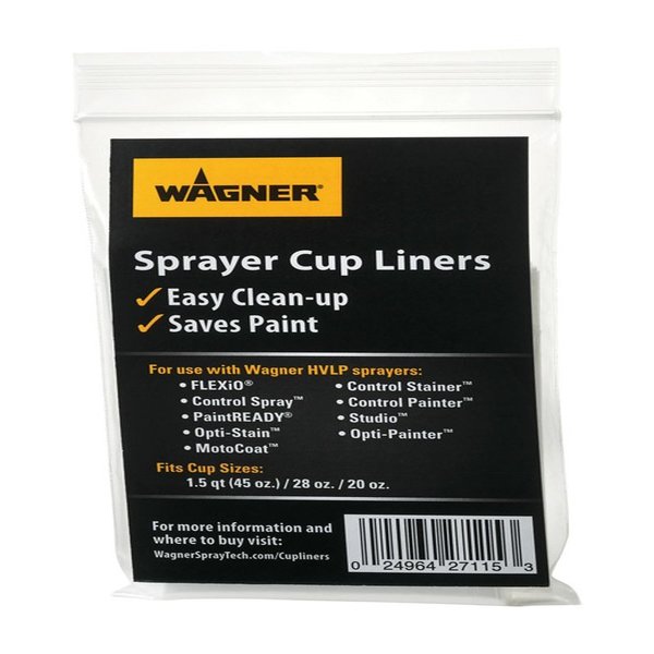 Wagner Sprayer Cup Liners 5Pk 0529071